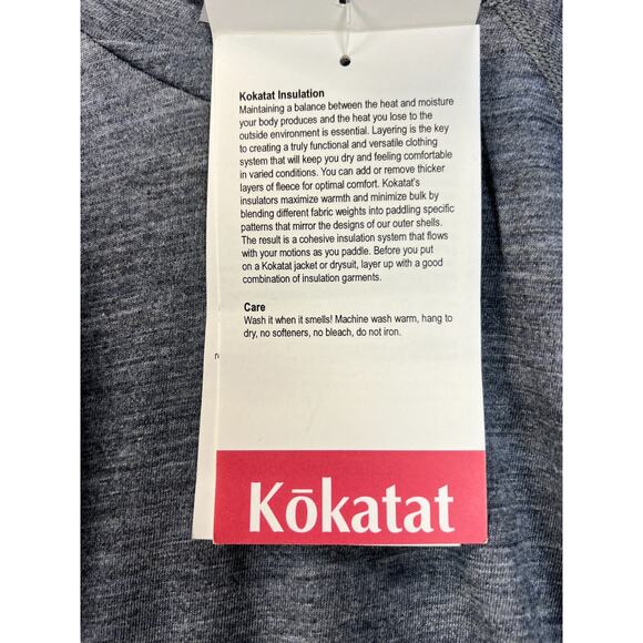 Kokatat WoolCore Mens Shirt Long Sleeve Small Heather Kayaking Paddling Rowing - Picture 5 of 13
